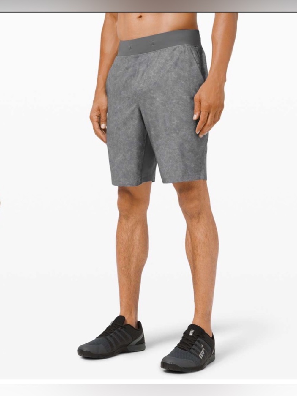 Men's Lululemon T.H.E. Short 9" *Linerless in the Gravel Dust Asphalt Grey Multi